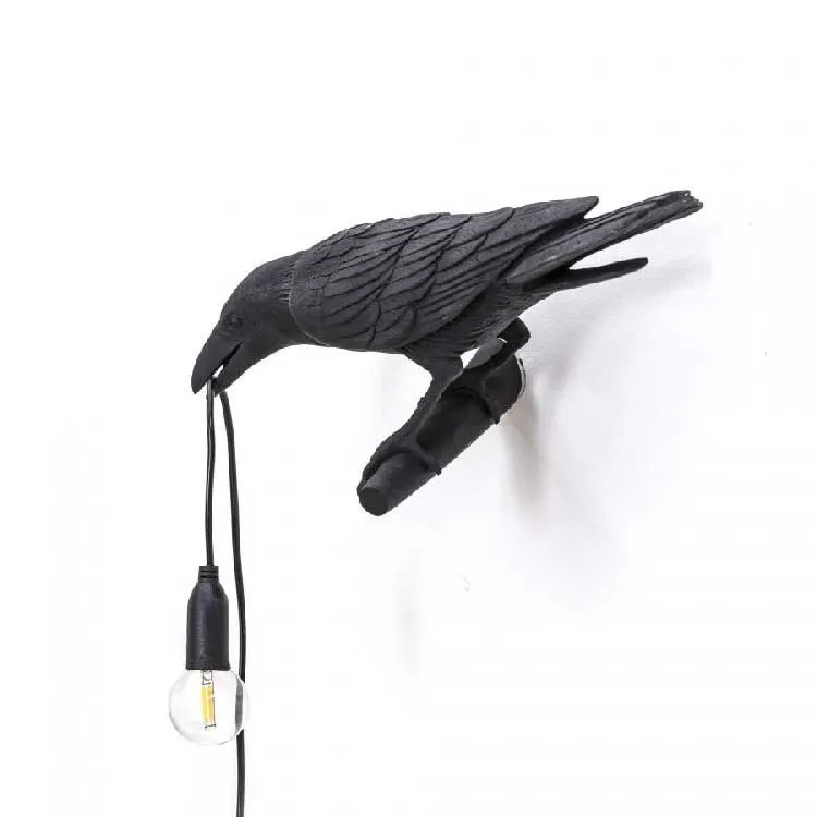 Seletti  Lampada da parete a LED moderna in resina versione da sinistra Bird - 2W - 2200k Luce Calda