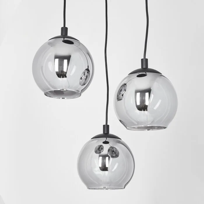 Sernf Lampada a Sospensione Nero, 3-Luci