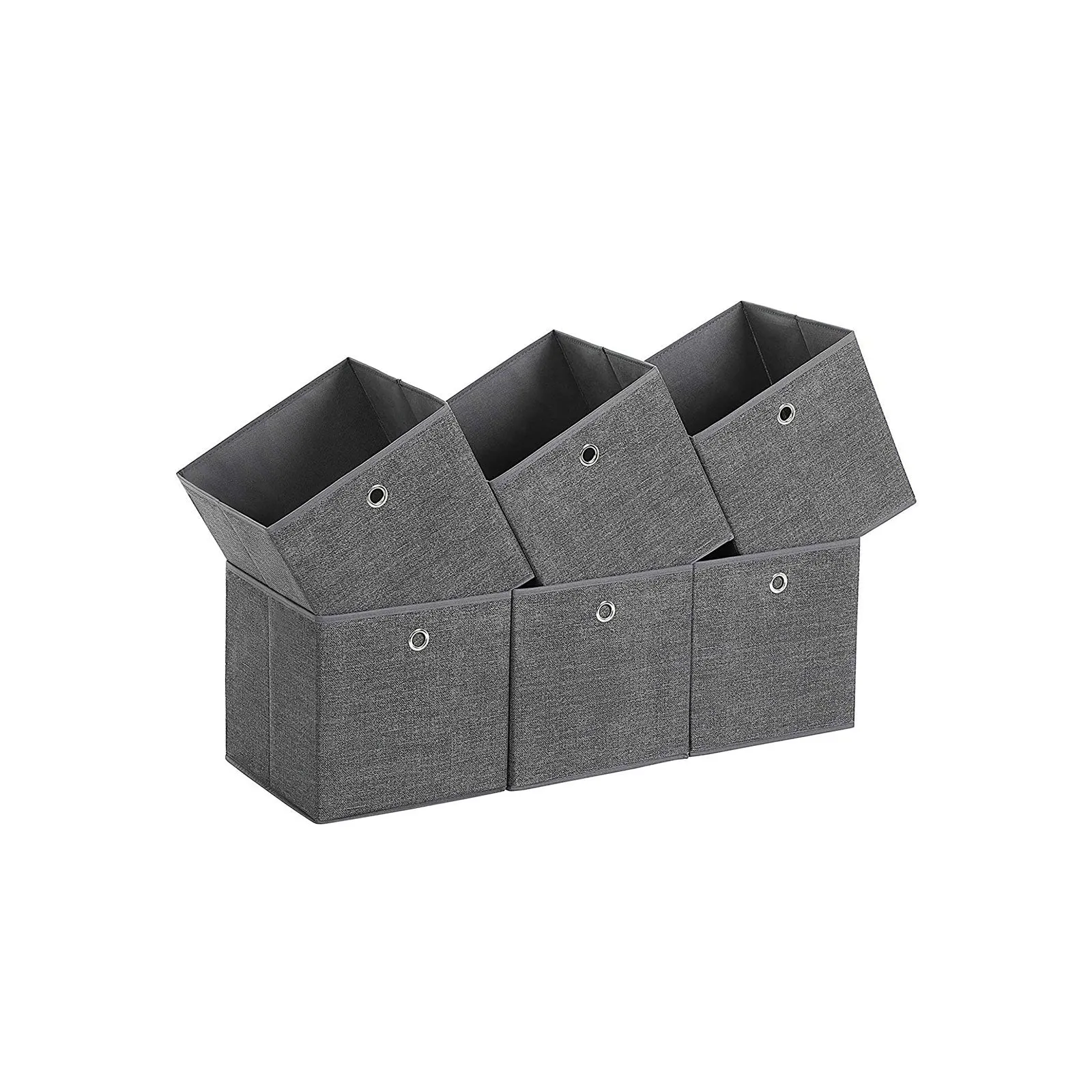 Set da 6 Scatole Portaoggetti Contenitori Pieghevoli
