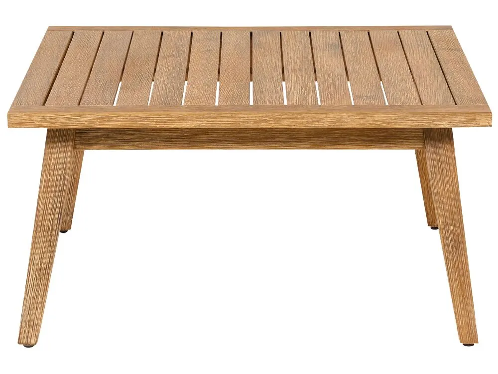 Set di divani angolari da giardino 5 posti ALCAMO Lato Sinistro Legno d'acacia Beige