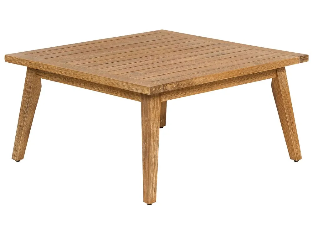 Set di divani angolari da giardino 5 posti ALCAMO Lato Sinistro Legno d'acacia Beige