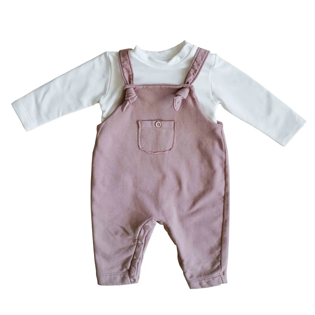 Set salopette con T-shirt