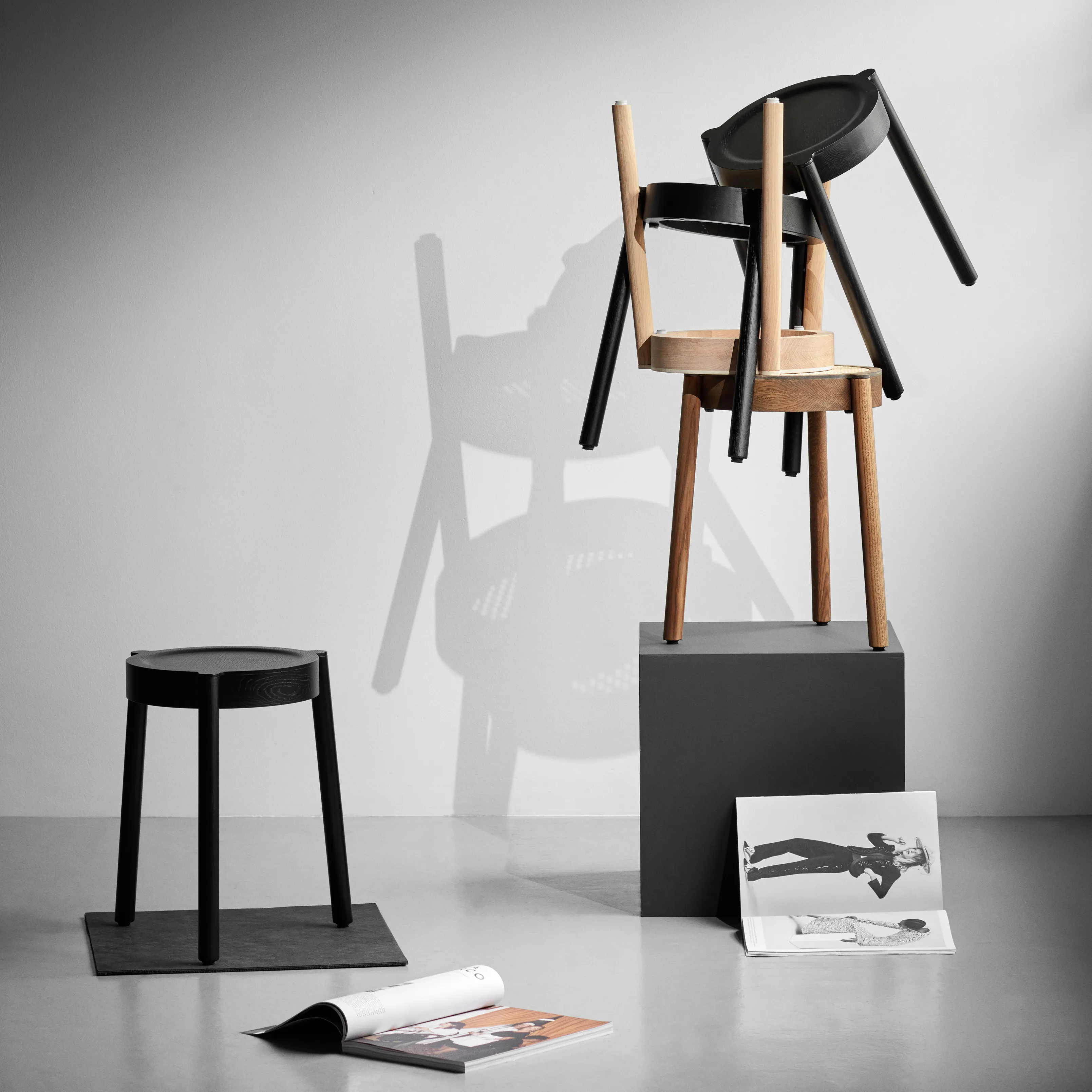 Sgabello Pal.jg{font-size:18px}rovere nero