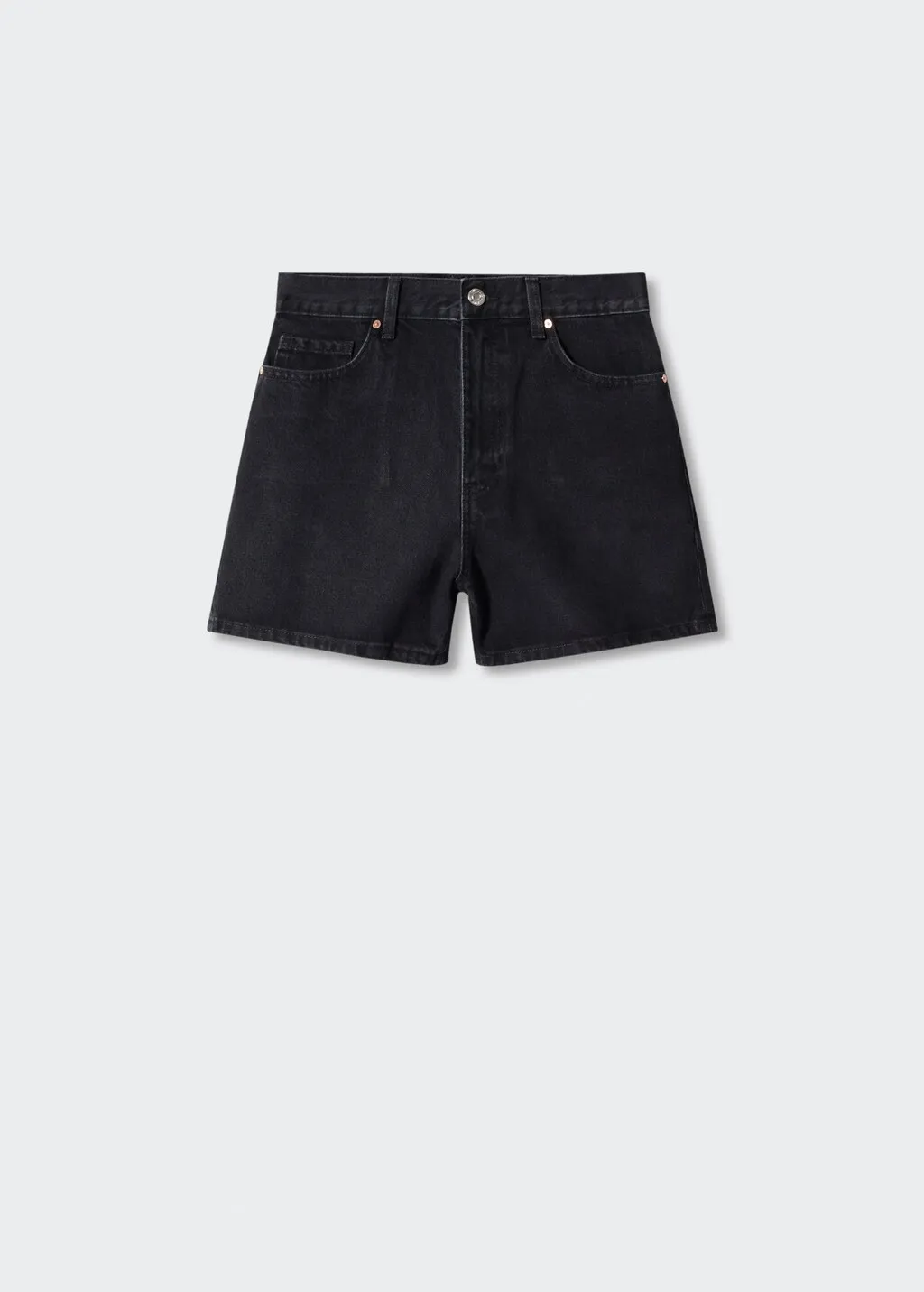 Short denim vita alta