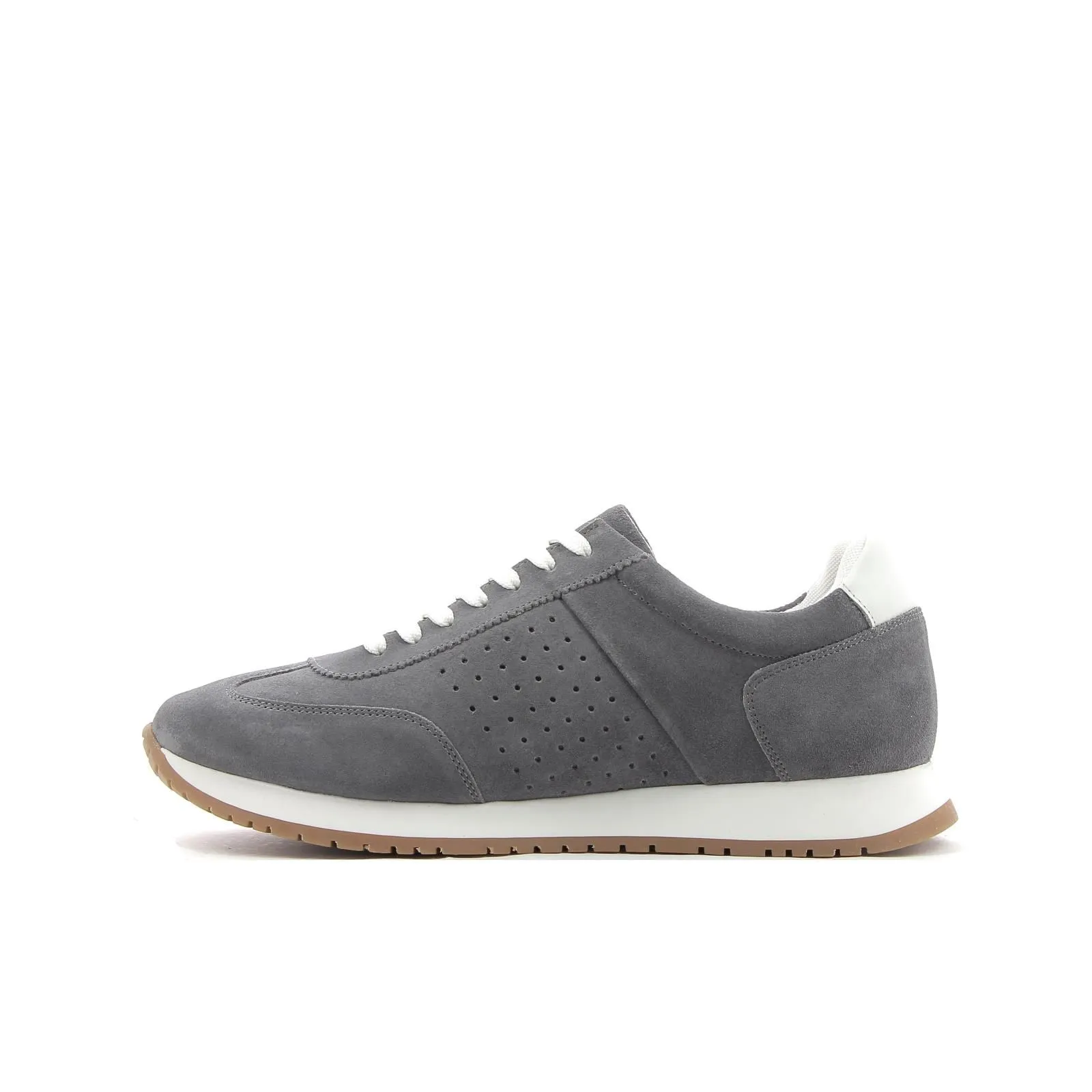 Sneakers grigie da uomo con lacci