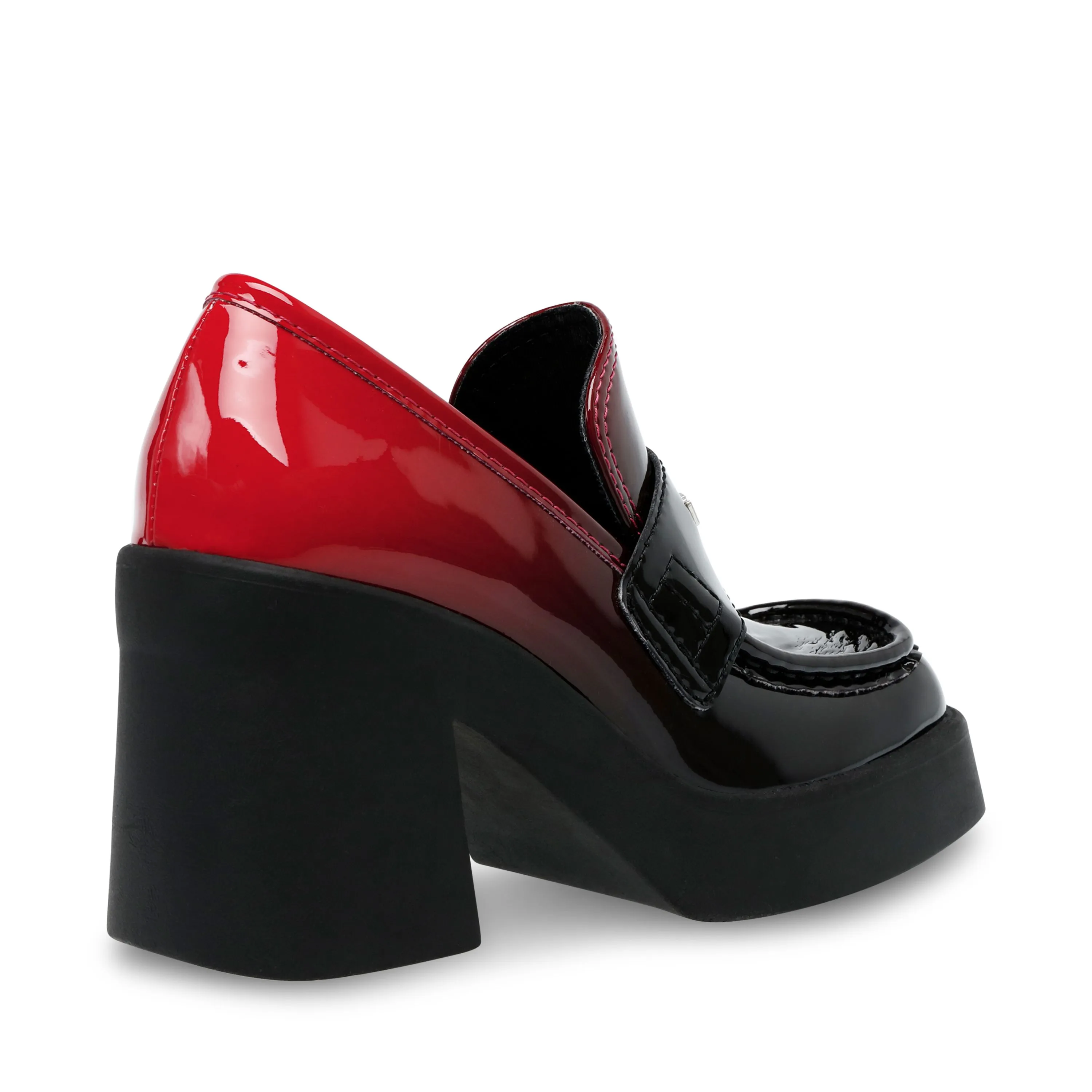 Steve Madden Utmost-SM Blk / Red - Mocassini Donna Neri / Rossi    