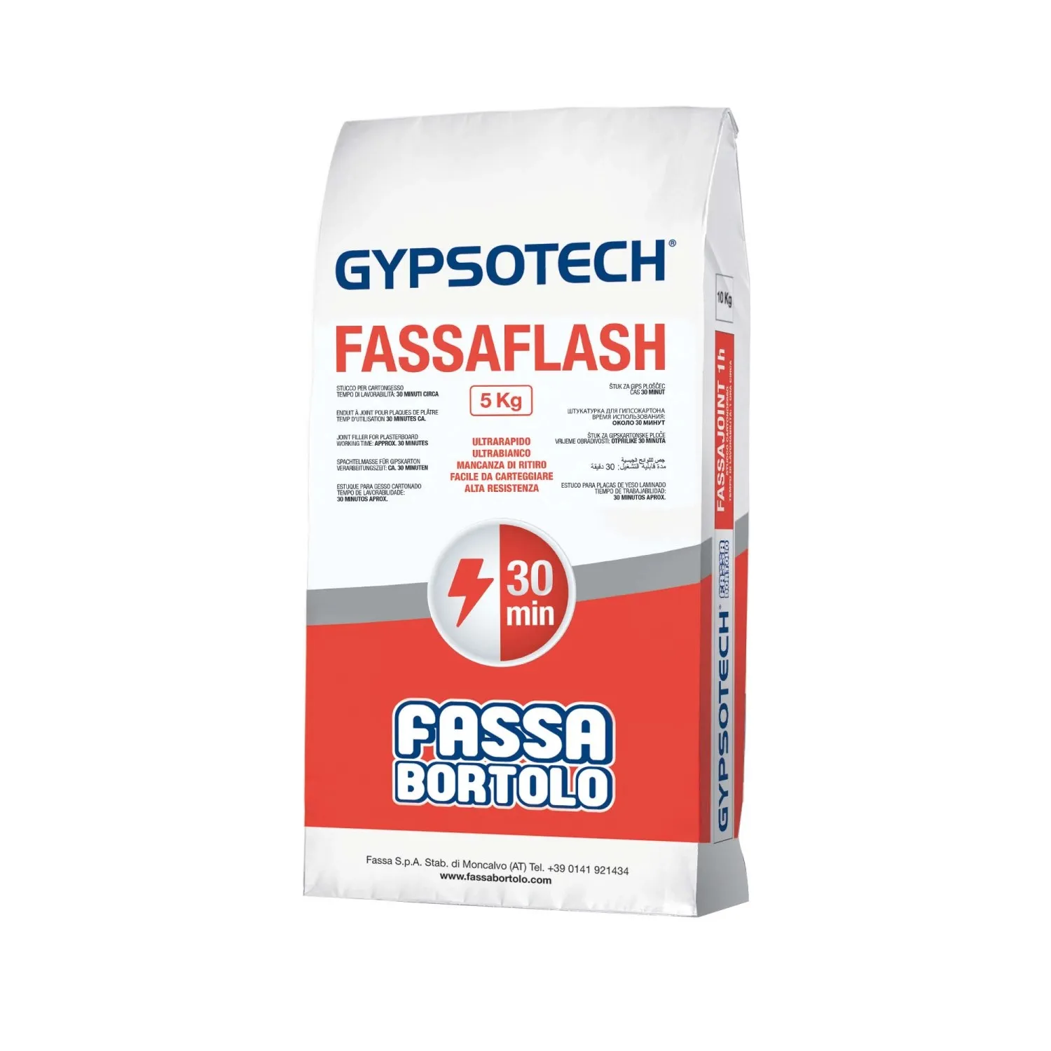 Stucco per cartongesso Fassaflash Fassa Bortolo 5 kg