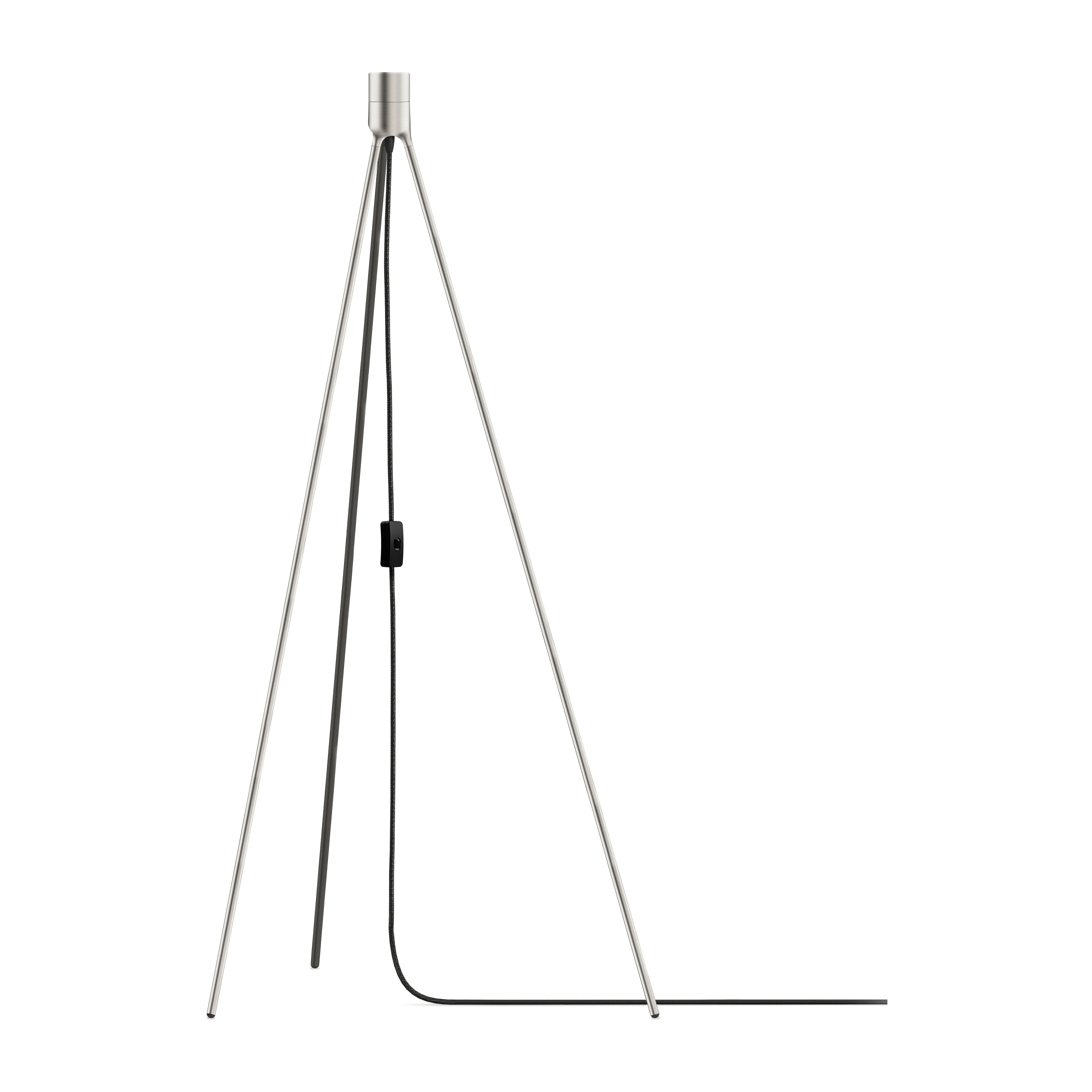 Supporto per lampada Tripod.jo{font-size:18px}Acciaio spazzolato