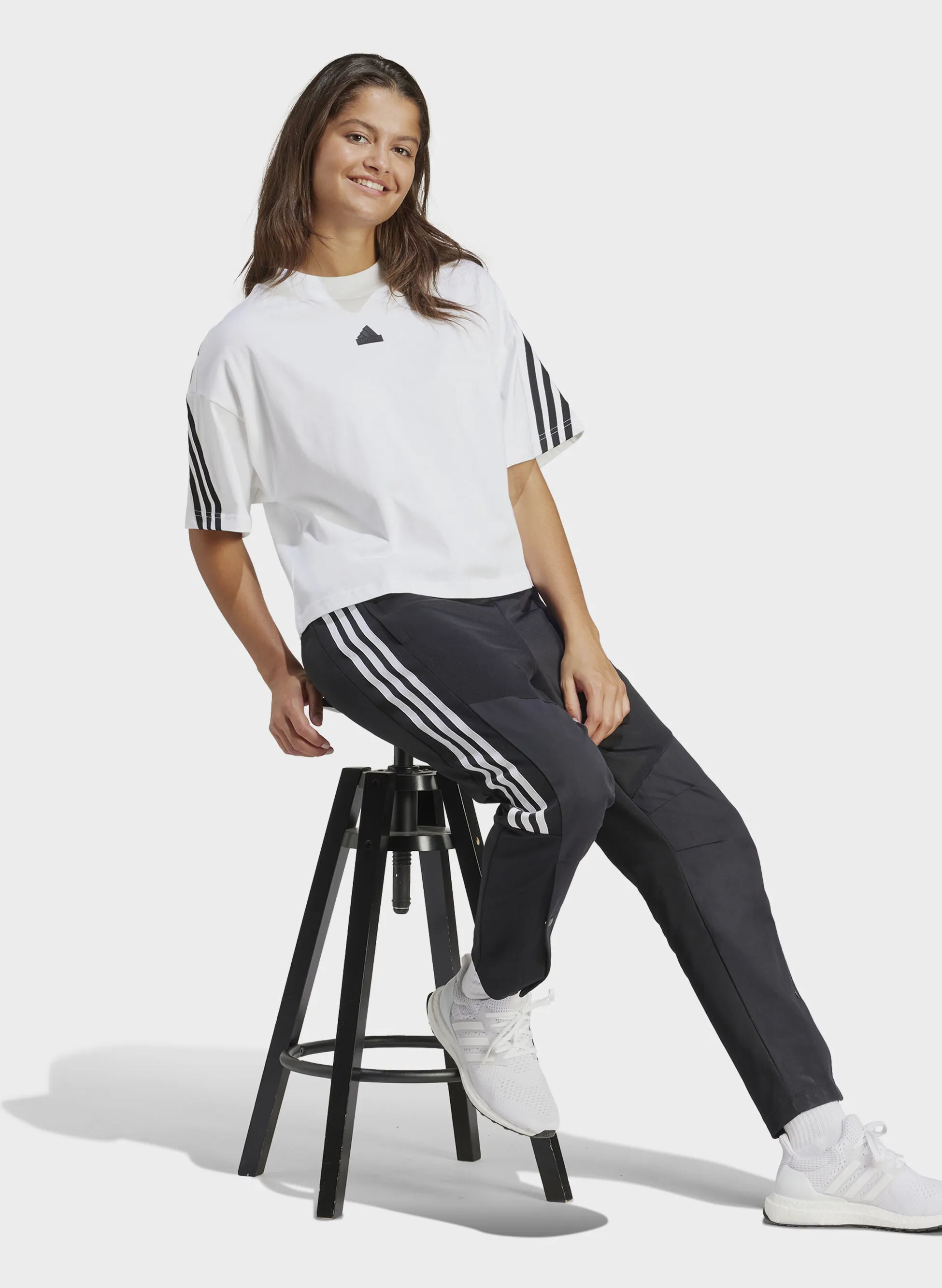 t-shirt 3 stripes crop