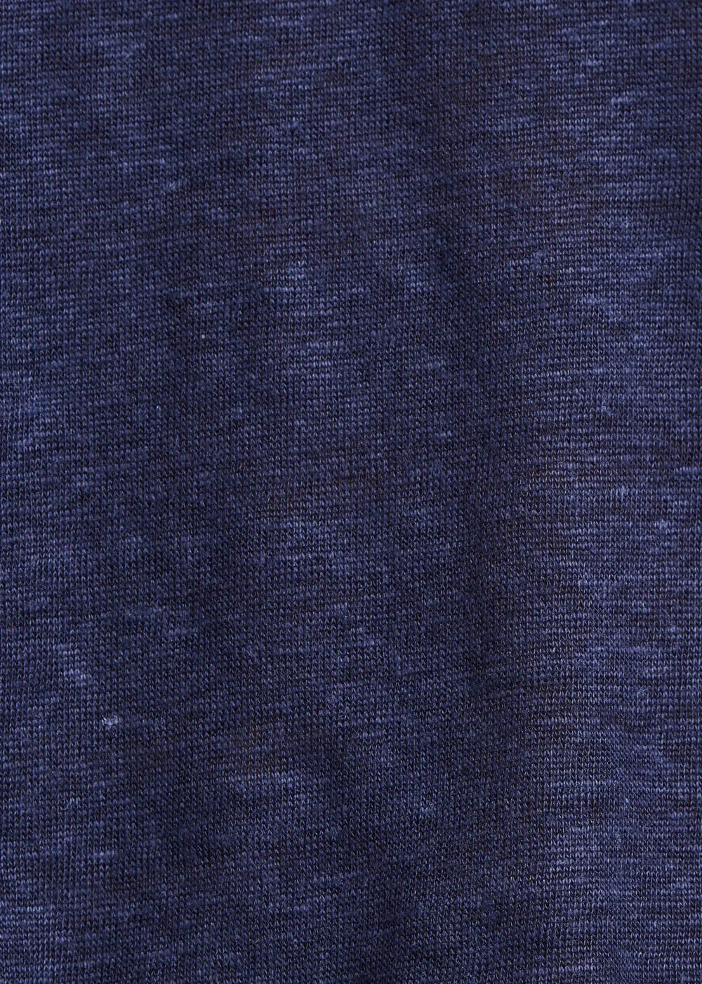 T-shirt bleu marine ample en jersey lin manches 3/4