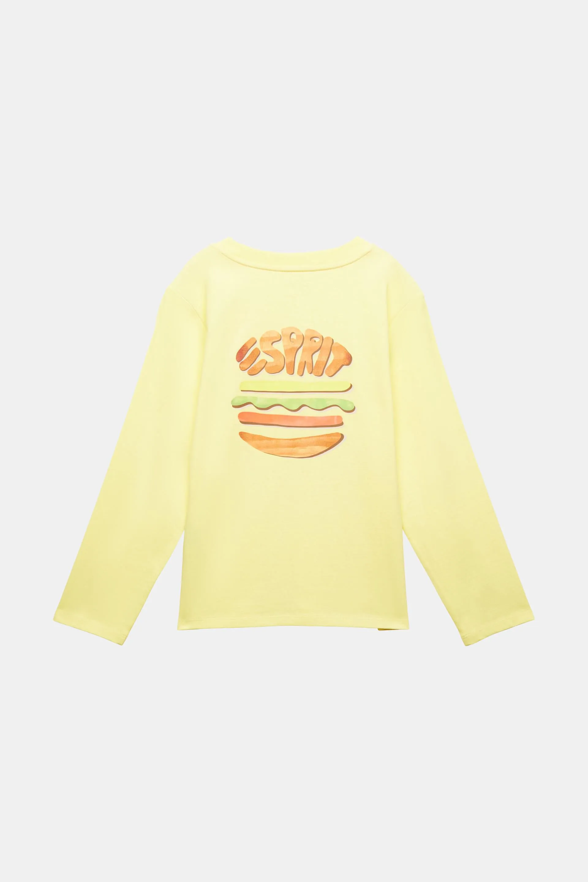 T-shirt in cotone con logo e manica lunga