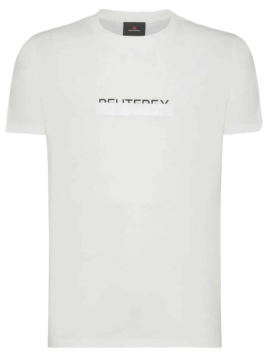 T-Shirt in Cotone con Scritta Logo