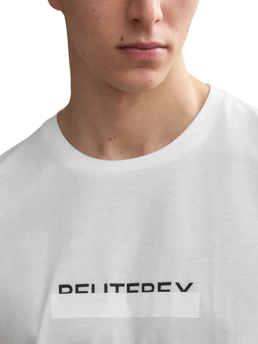 T-Shirt in Cotone con Scritta Logo