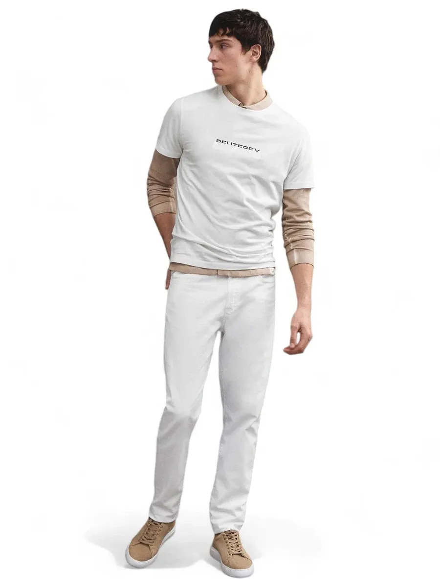 T-Shirt in Cotone con Scritta Logo