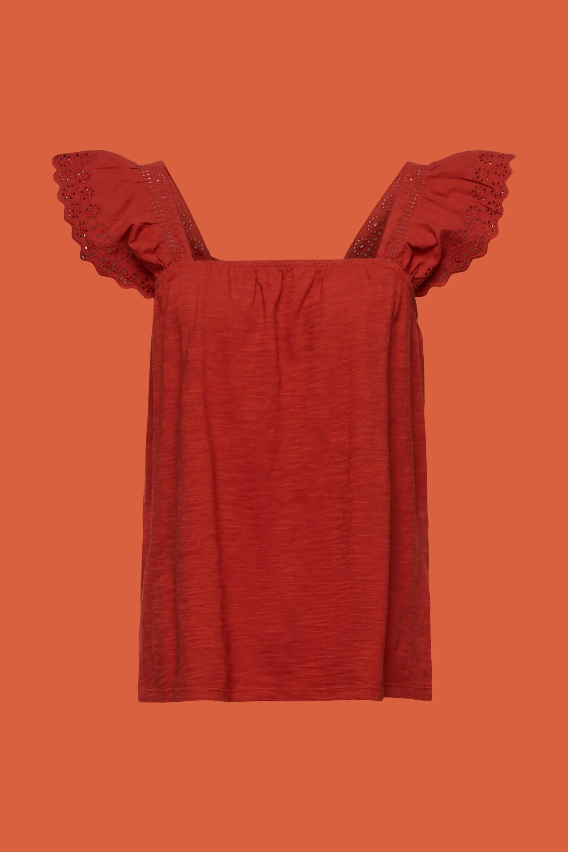 T-shirt in jersey con maniche ricamate