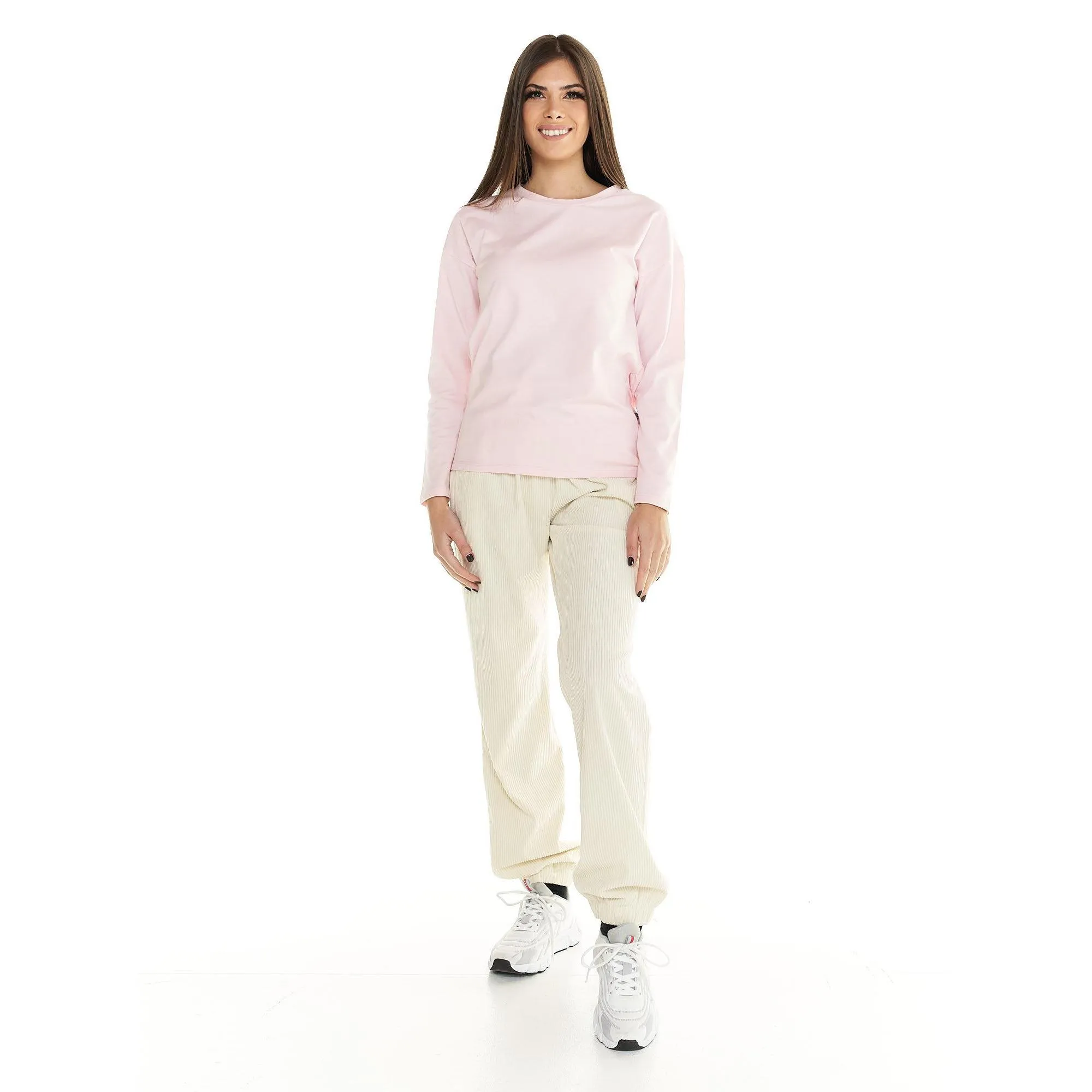 T-shirt Leone donna con maniche lunghe Leisure