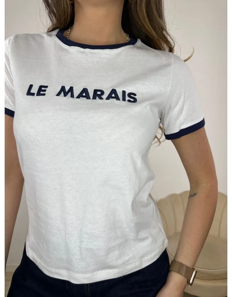 T-SHIRT "LE MARAINS" BIANCA