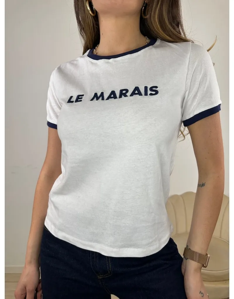 T-SHIRT "LE MARAINS" BIANCA