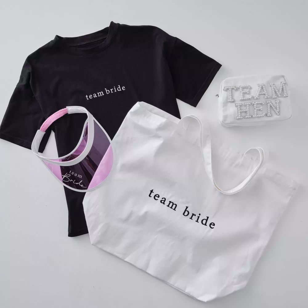 T-shirt Team Bride taglia XL in nero