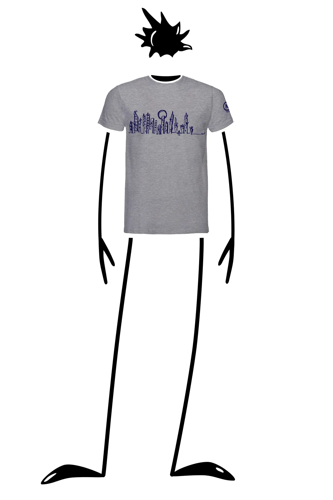 --T-shirt uomo “City” HASH ORGANIC-