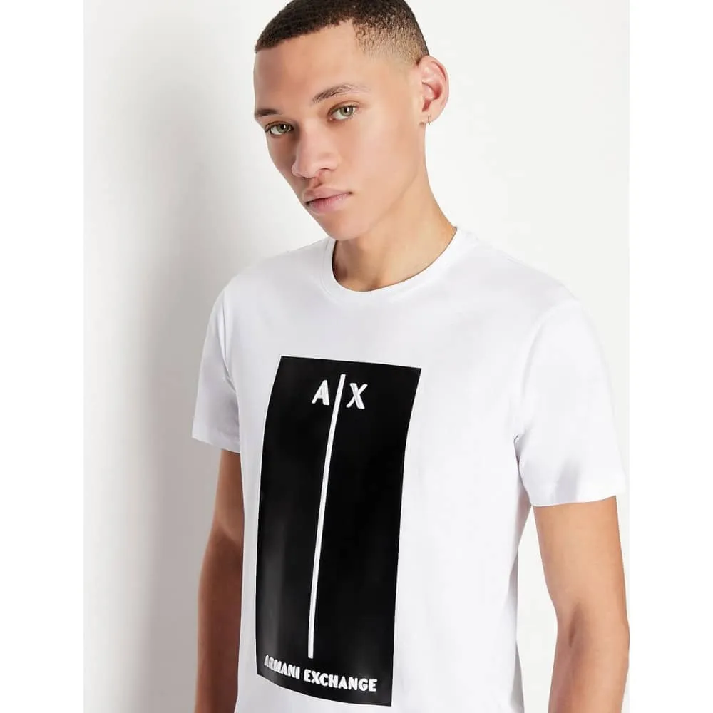 T-shirt uomo logo in rilievo Armani exchange