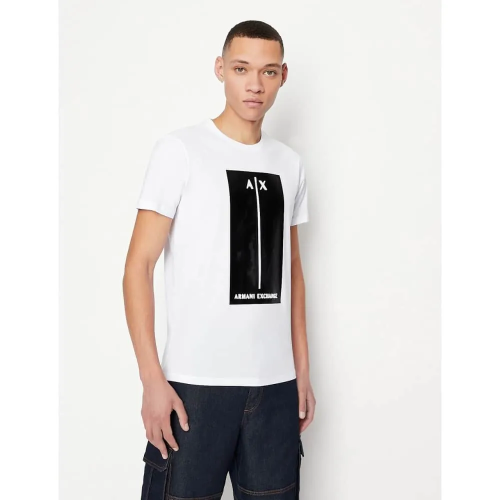 T-shirt uomo logo in rilievo Armani exchange