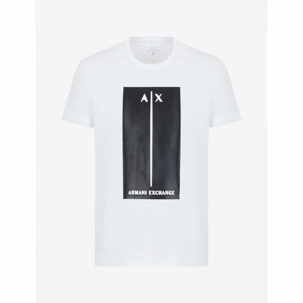 T-shirt uomo logo in rilievo Armani exchange