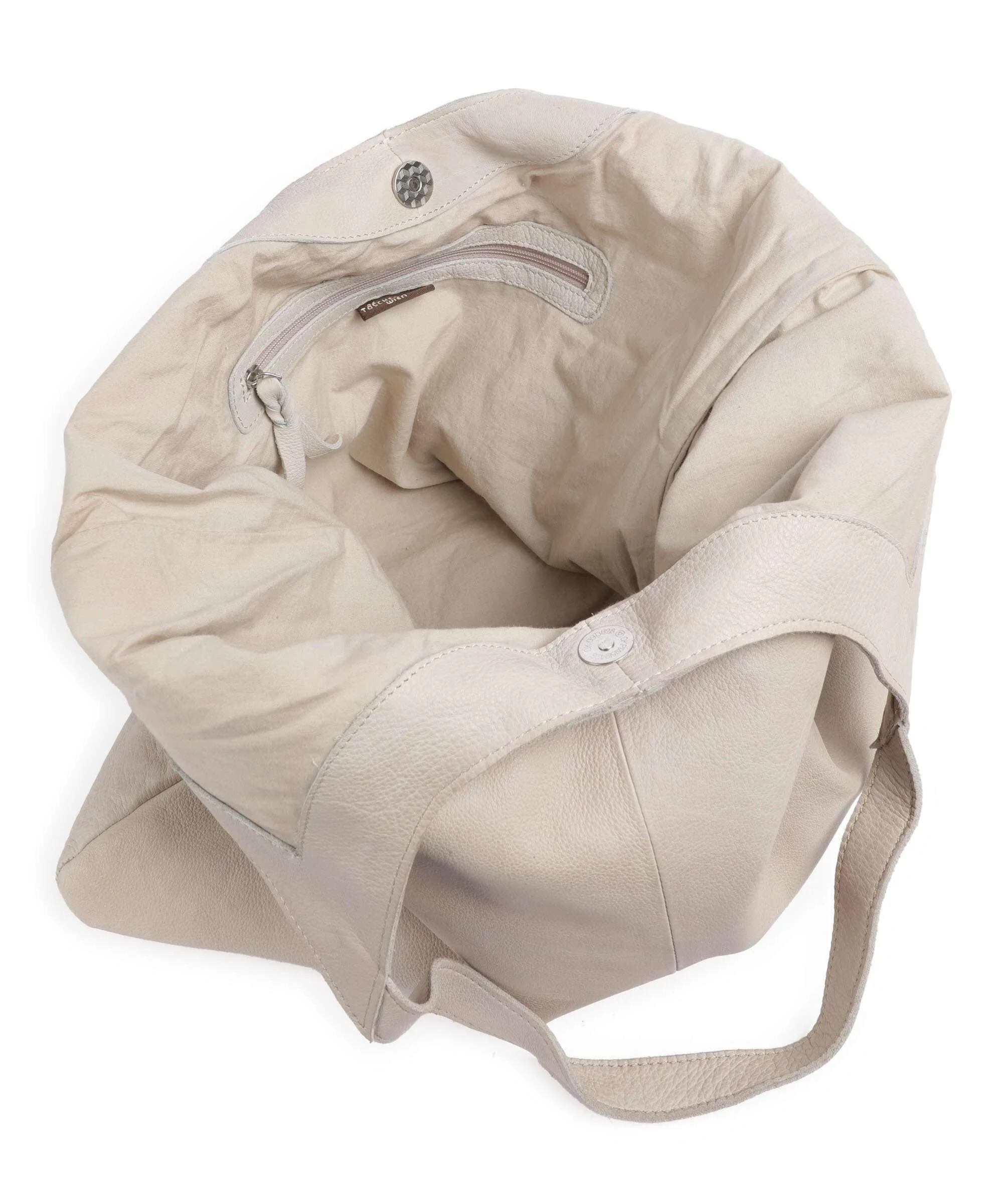  Taschendieb Wien Kohlmarkt 105 Borsa shopper pelle di vacchetta grana sabbia  
