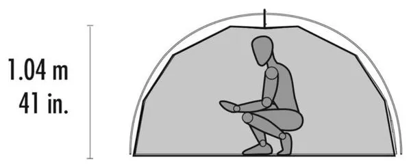 Tenda autoportante MSR Elixir 3 V2 Verde