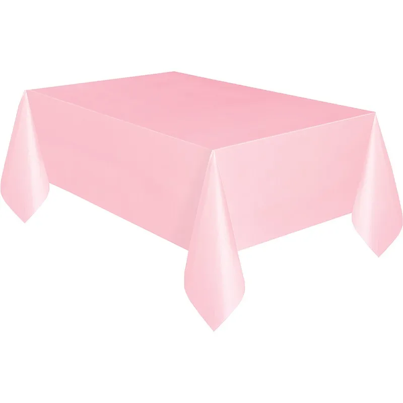 Tovaglia rosa classica in plastica 1,37 x 2,74m