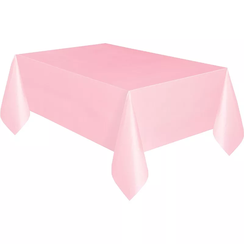 Tovaglia rosa classica in plastica 1,37 x 2,74m