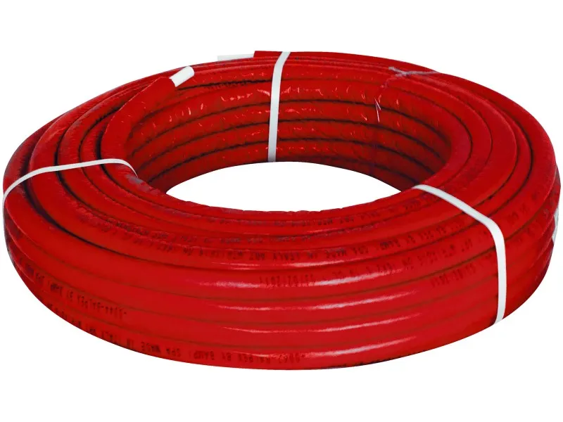 Tubo multistrato Ø 20 mm in rotolo da 50 m con guaina rossa