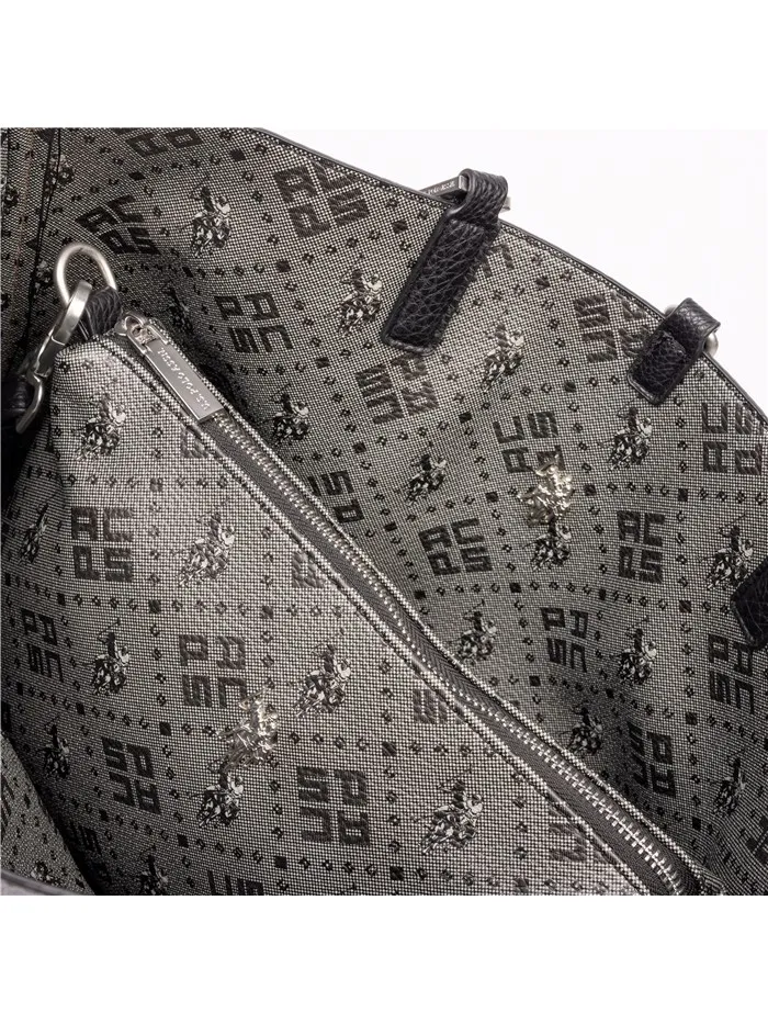 U.S. POLO ASSN  BORSA A SPALLA BIUM08509 NERO