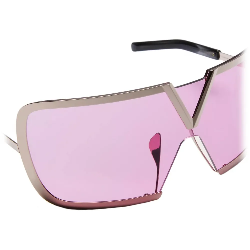 Valentino - V - Romask Occhiale Oversize a Mascherina - Oro Rosa - Valentino Eyewear