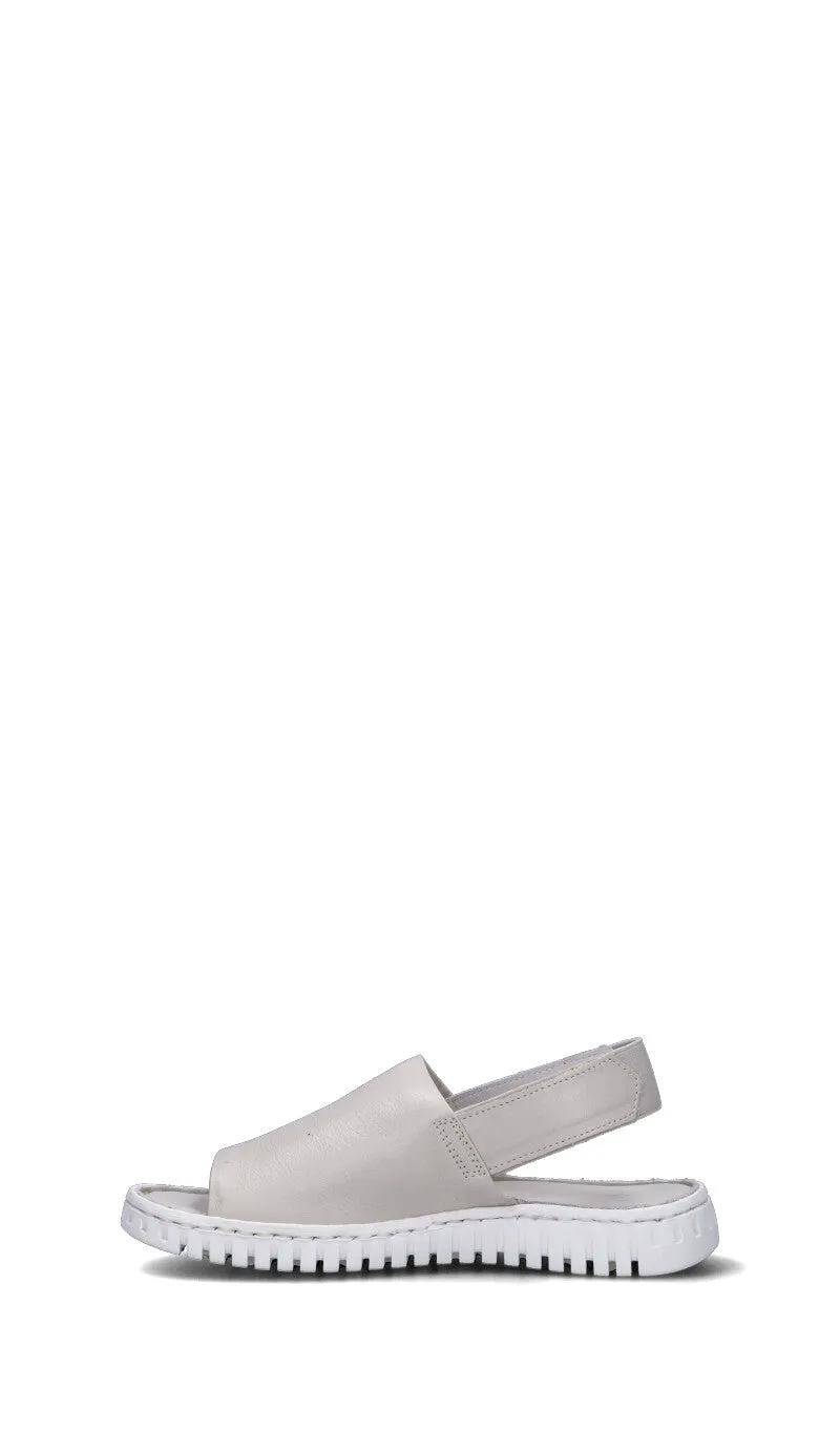 VARIOPINTO Sandalo donna bianco in pelle