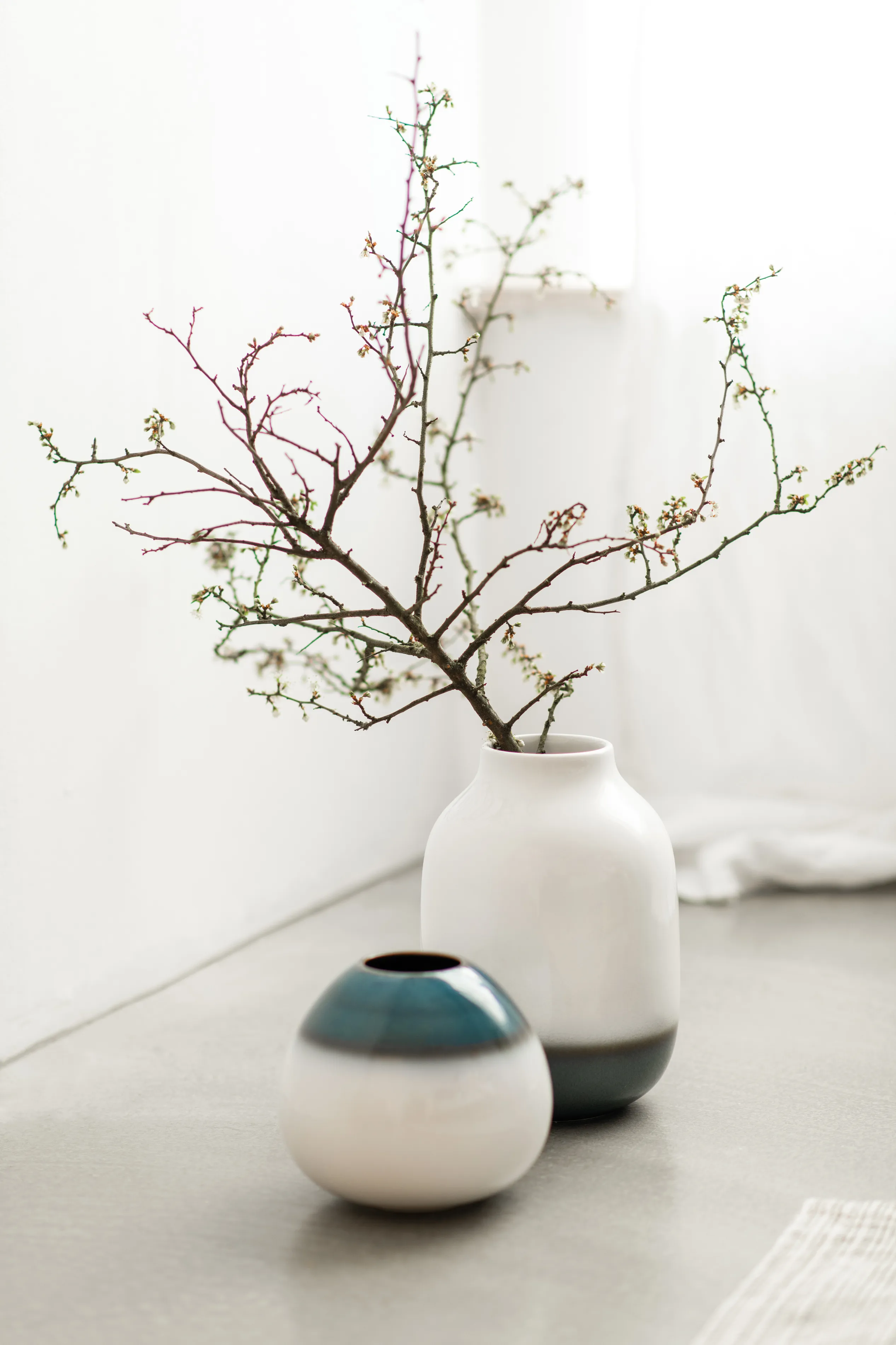 Vaso anfora Lave Home 22 cm.jn{font-size:18px}Blu-bianco