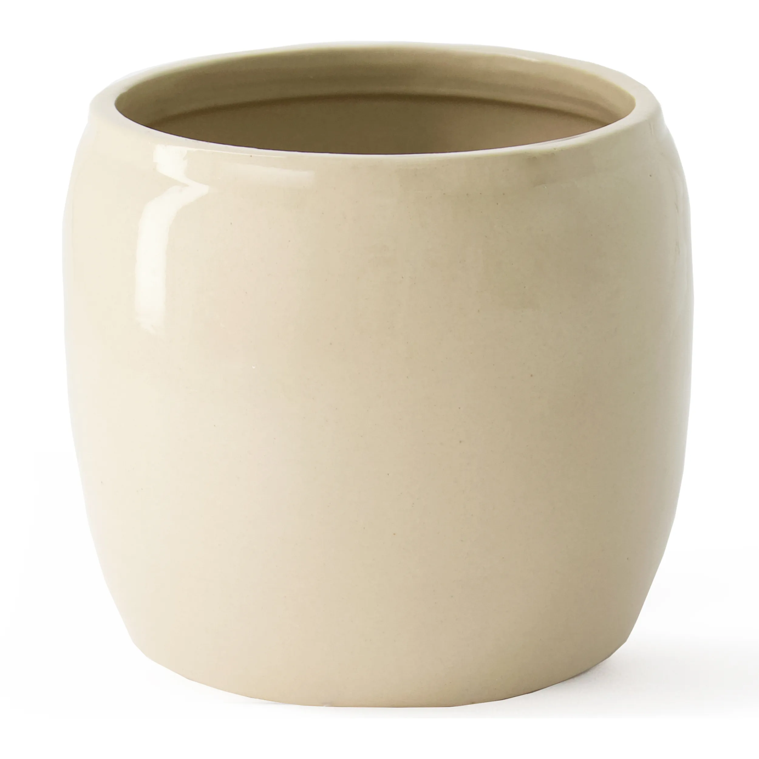 Vaso da fiori smaltato Ernst Ø 22,5 cm.iq{font-size:18px}Beige