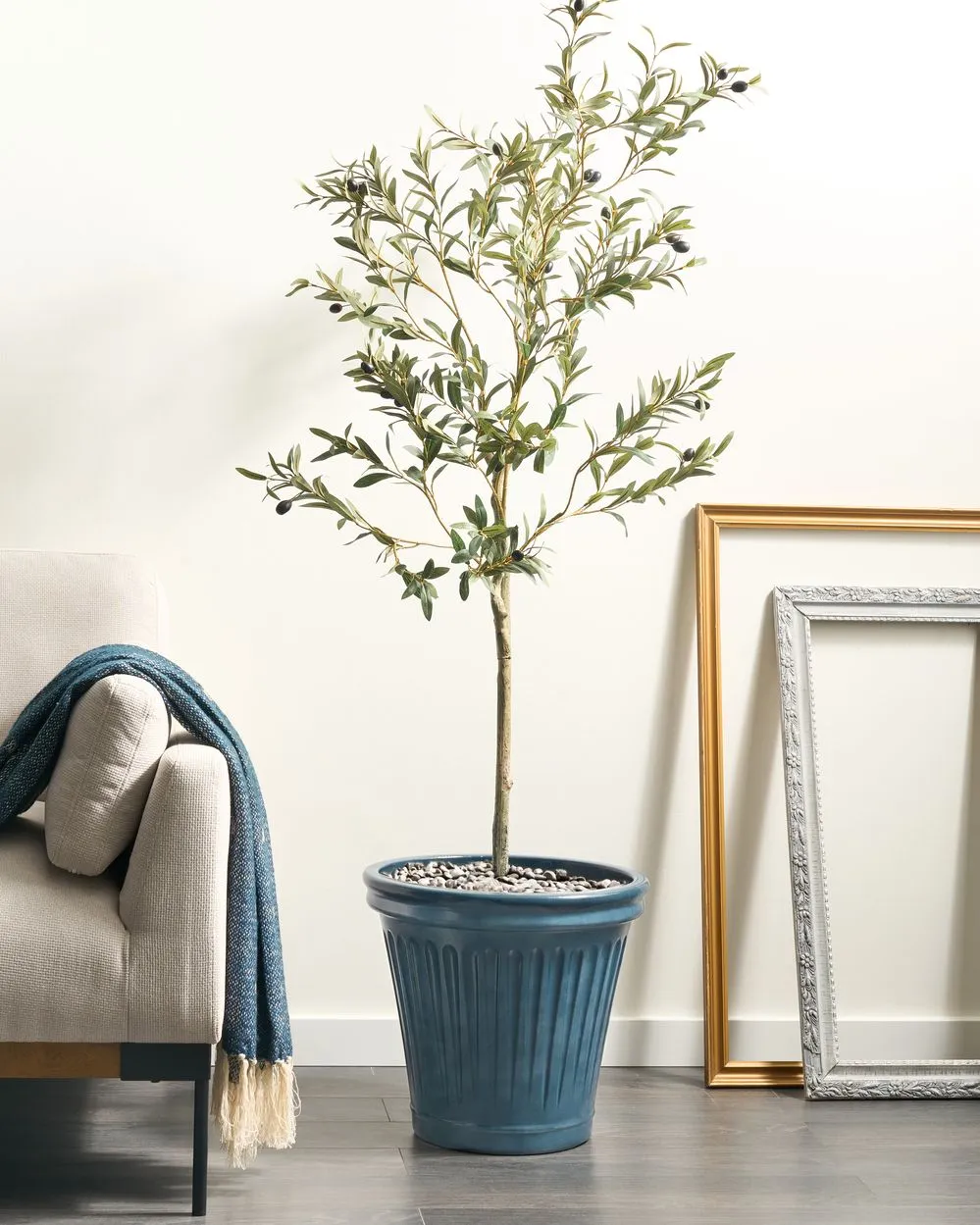 Vaso per piante MAIZE Materiale sintetico 43 cm Blu