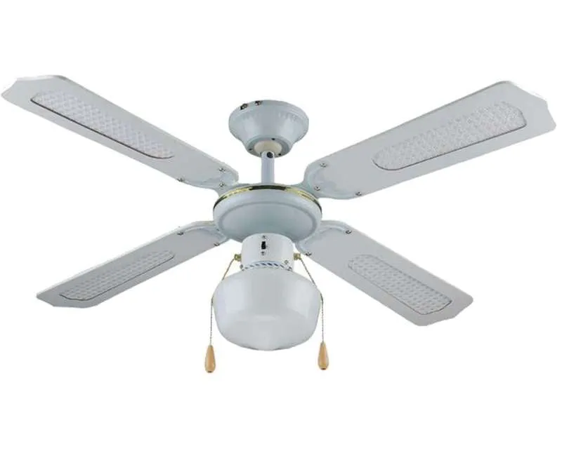 Ventilatore a soffitto 4 pale 55 Watt Vinco 70912 Bianco 