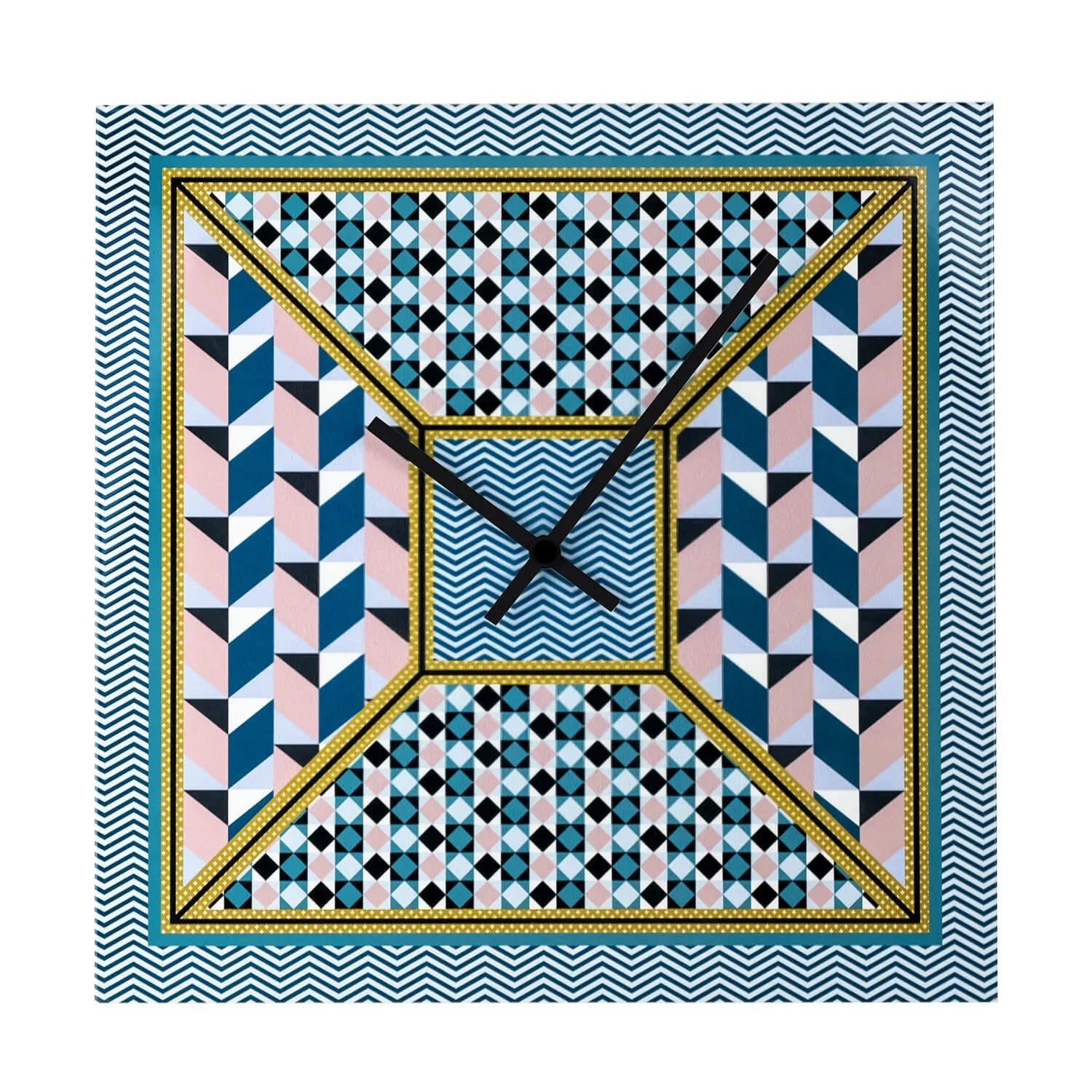 Vesta  Orologio da parete piccolo dal design moderno in plexiglass con decoro Modern Decor