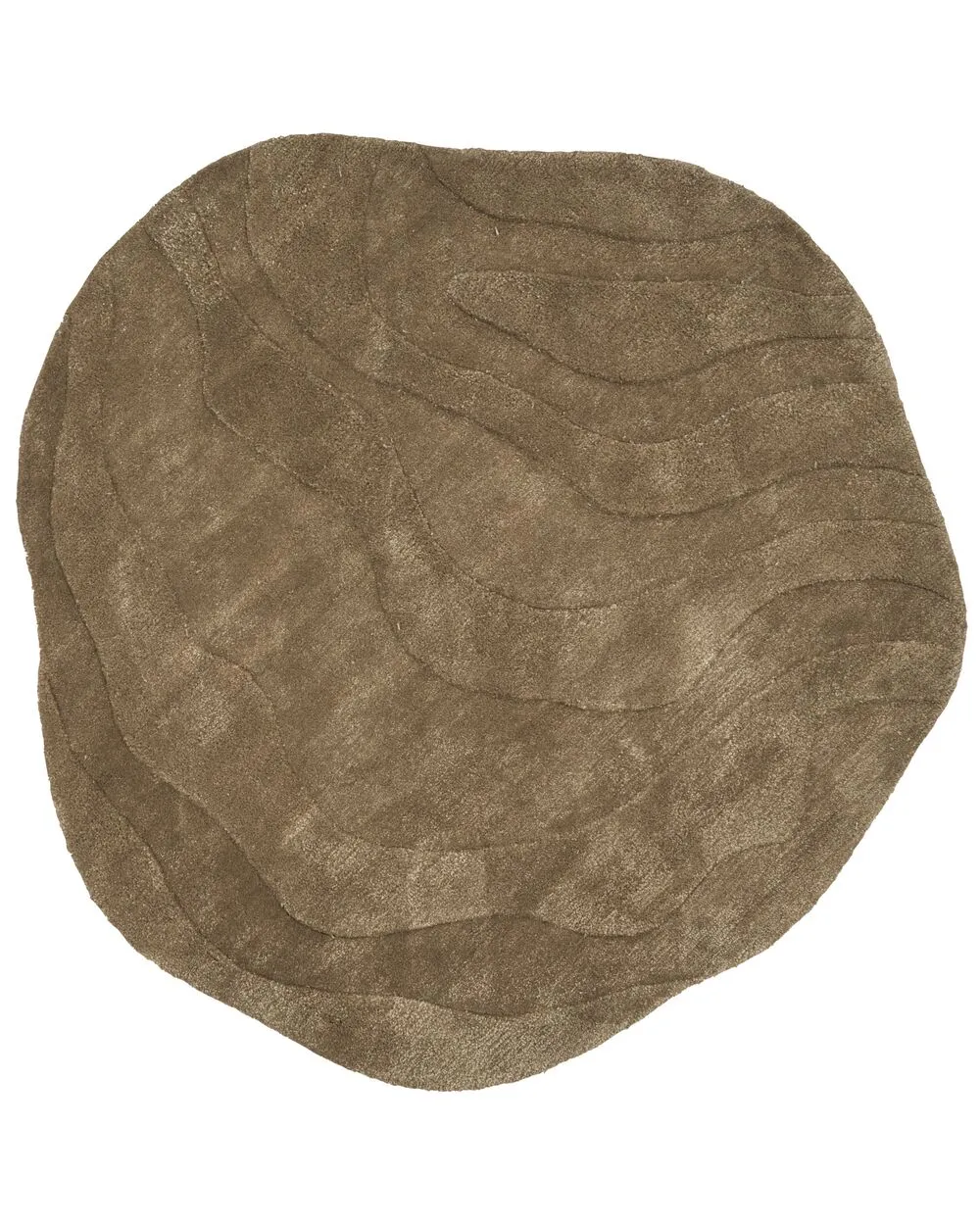 Viscose Area Rug 160 x 160 cm Green KASBO