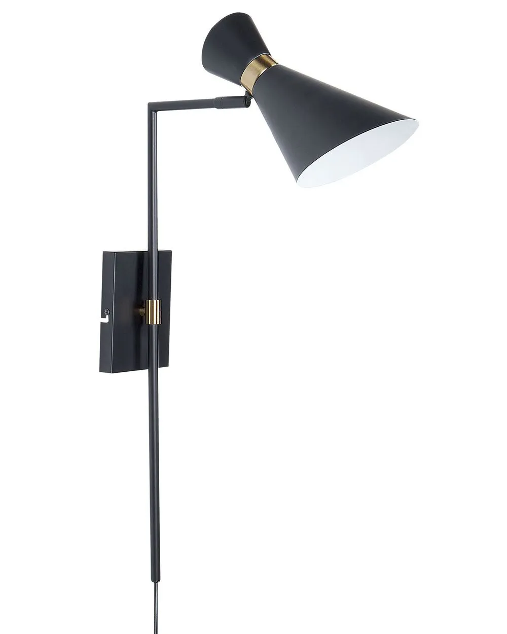 Wall Lamp MELAWI Adjustable Metal Black