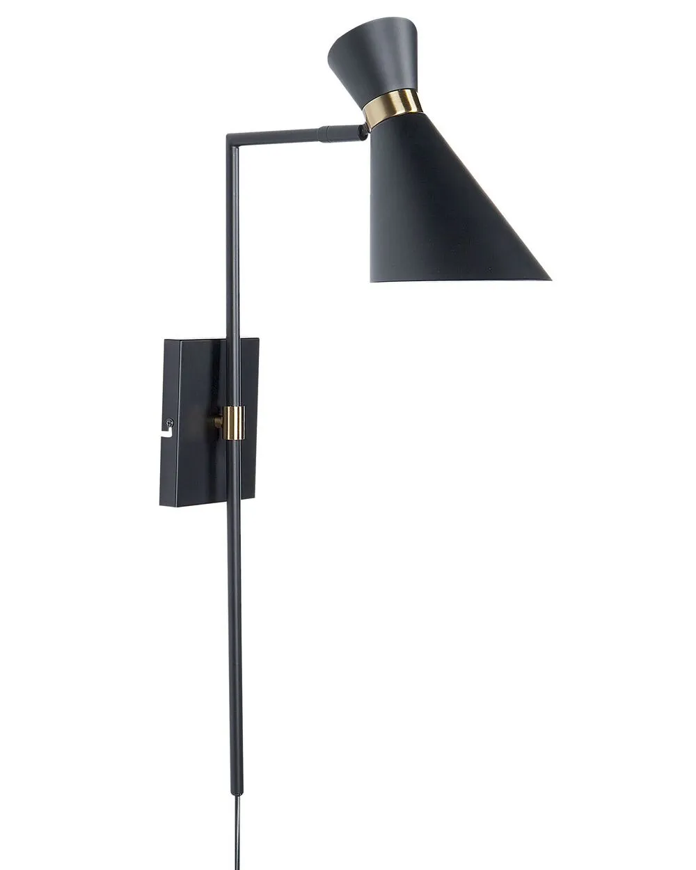 Wall Lamp MELAWI Adjustable Metal Black