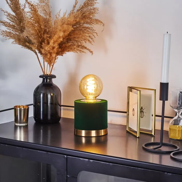 Weruga Lampada da tavolo Verde, Ottone, 1-Luce
