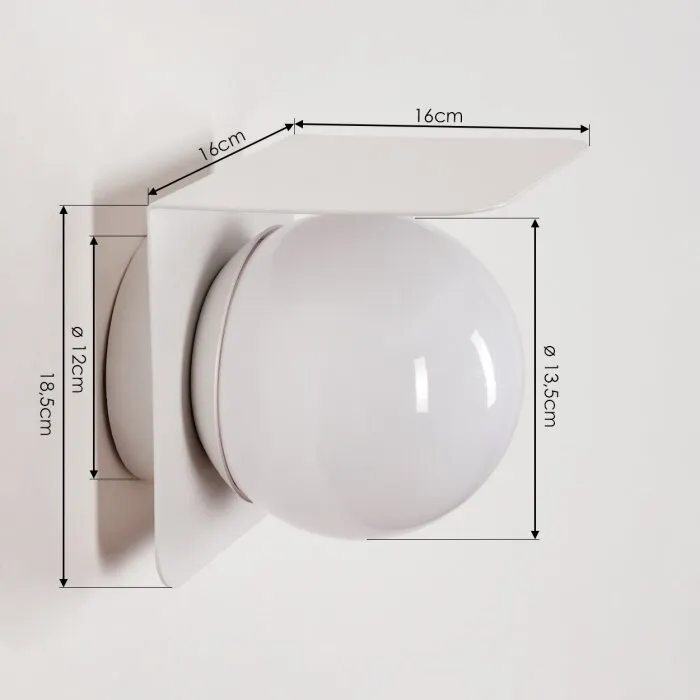 Wimmis Applique da esterno Bianco, 1-Luce