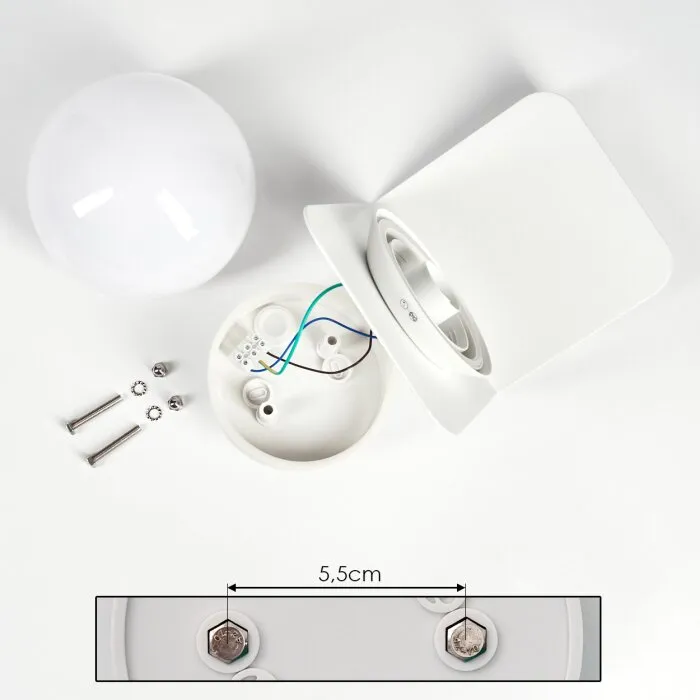 Wimmis Applique da esterno Bianco, 1-Luce