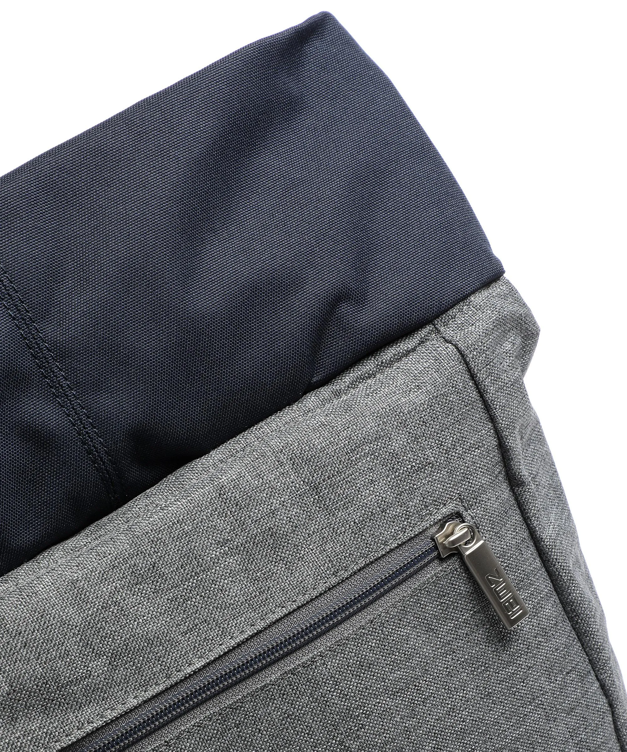  Zwei Kim KIR120 Borsa a zainetto poliestere, pelle sintetica grigio/blu  
